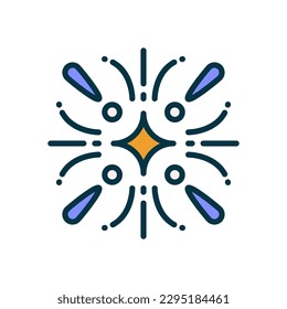 icono de fuegos artificiales para tu sitio web, móvil, presentación y diseño de logotipo.