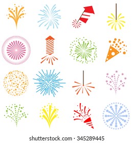 firework icons color