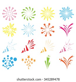 firework icons color