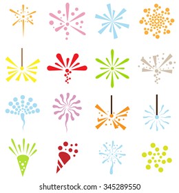 firework icons color