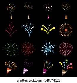 firework icons color