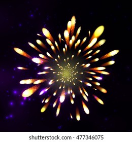 Firework, light effects isolated and grouped. . Shining elements and stars