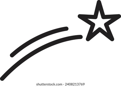 Conjunto de iconos de la línea de fuegos artificiales. Confeti de chispeante de Navidad, ilustración vectorial mínima de petardo. Simple señal de esquema para la fiesta de celebración de Año Nuevo.