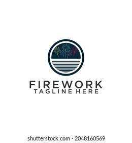 Firework logo inspiration. Firework logo concept vector
