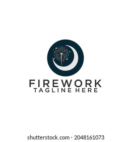 Firework logo inspiration. Firework logo concept vector