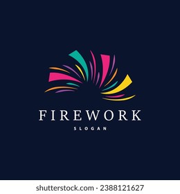 Logo de Firework, diseño abstracto moderno Spark simple colorido, ilustración de plantilla de vectores