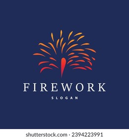 Firework Logo, Modern Abstract Design Simple Colorful Spark, Vector Template Illustration