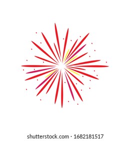 firework logo stock vektor template