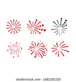 firework logo stock vektor template