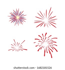 firework logo stock vektor template