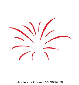 firework logo stock vektor template
