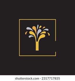 Firework logo, symbol, icon, vector illustration.