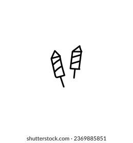 Firework Minimalist New Year Icon