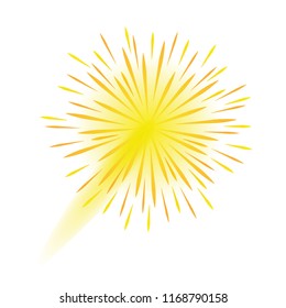 firework new year celebration on white background vector illustration EPS10