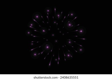 Firework New Year Sticker Design