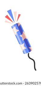 Firework popper Independence day element