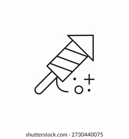 firework rocket blast icon sign vector