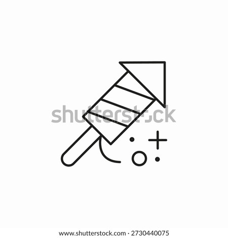 firework rocket blast icon sign vector