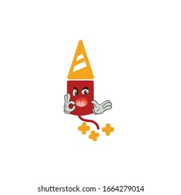 firework rocket cartoon characters design with expression. you can use for stickers, pins, mascot or patches