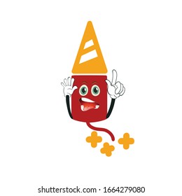 firework rocket cartoon characters design with expression. you can use for stickers, pins, mascot or patches