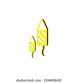 firework rocket icon vector illustration new year
