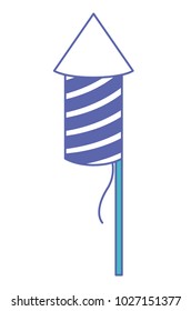 firework rocket isolated icon