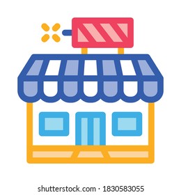 firework shop icon vector. firework shop sign. color symbol illustration