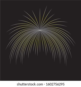 firework in sky black party
