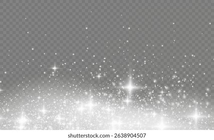 Firework in sky with glow stardust confetti sparkle sand light bright isolated magic night glitter star bokeh effect holiday luxury year sugar flour dust xmas decoration texture background