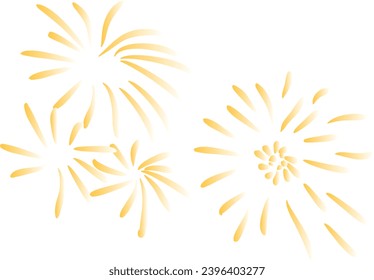 Firework sparkle orange color vector