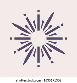 Firework and sparkle vector icon design.