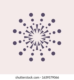 Firework and sparkle vector icon design.