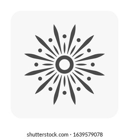 Firework and sparkle vector icon design.