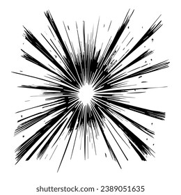 Feuerwerk, handgezeichnet, Vektorgrafik.