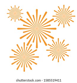 Firework Symbol Icon Vector Illustration