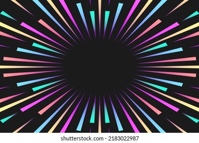Firework vector background sunburst colourful