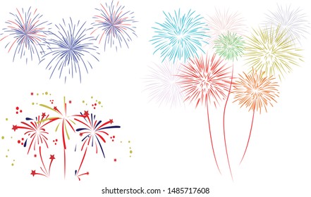 The firework vector for design