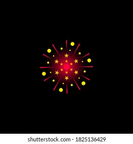 Firework Vector Design Illustration For Celebrate Moment. Firework For New Year Celebrate