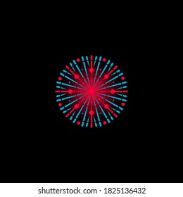 Firework Vector Design Illustration For Celebrate Moment. Firework For New Year Celebrate