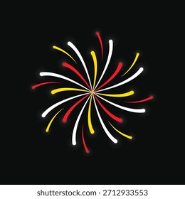 Firework Vector design template, Colorful firework