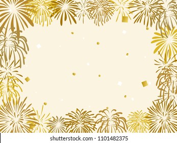 firework vector frame.
