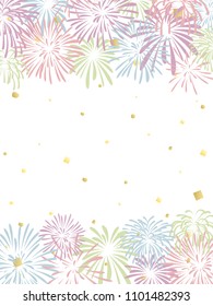 firework vector frame.