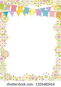 firework vector frame.