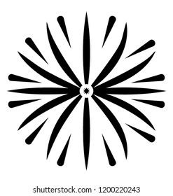 Firework vector icon