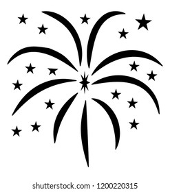 Firework vector icon