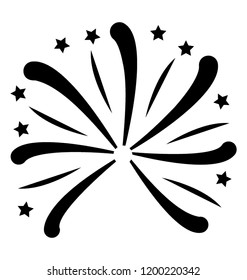 Firework vector icon