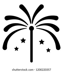 Firework vector icon