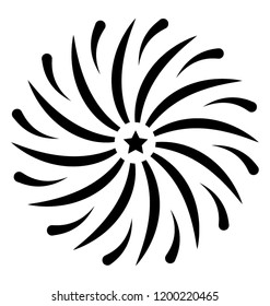 Firework vector icon