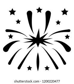 Firework vector icon
