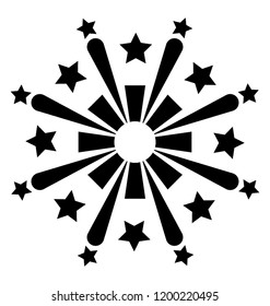 Firework vector icon